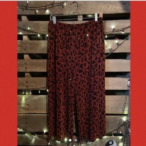 Forever 21 Pleated Leopard Pants